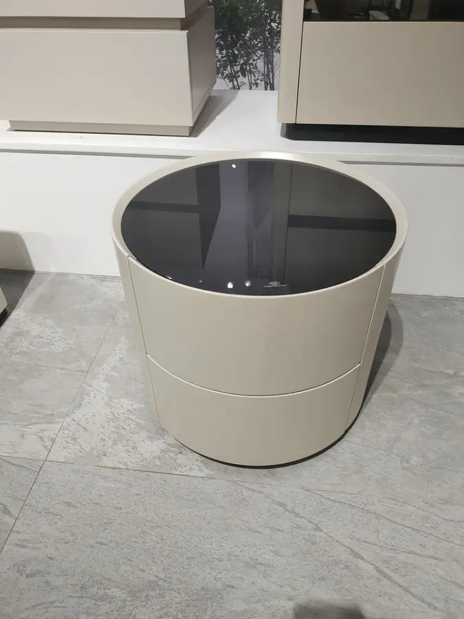 Modern Wood Nightstand Minimalist Bedside Table for Bedroom for Apartment Use — view 3
