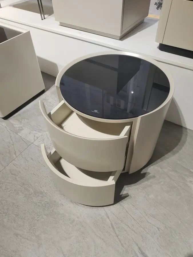 Modern Wood Nightstand Minimalist Bedside Table for Bedroom for Apartment Use — view 5