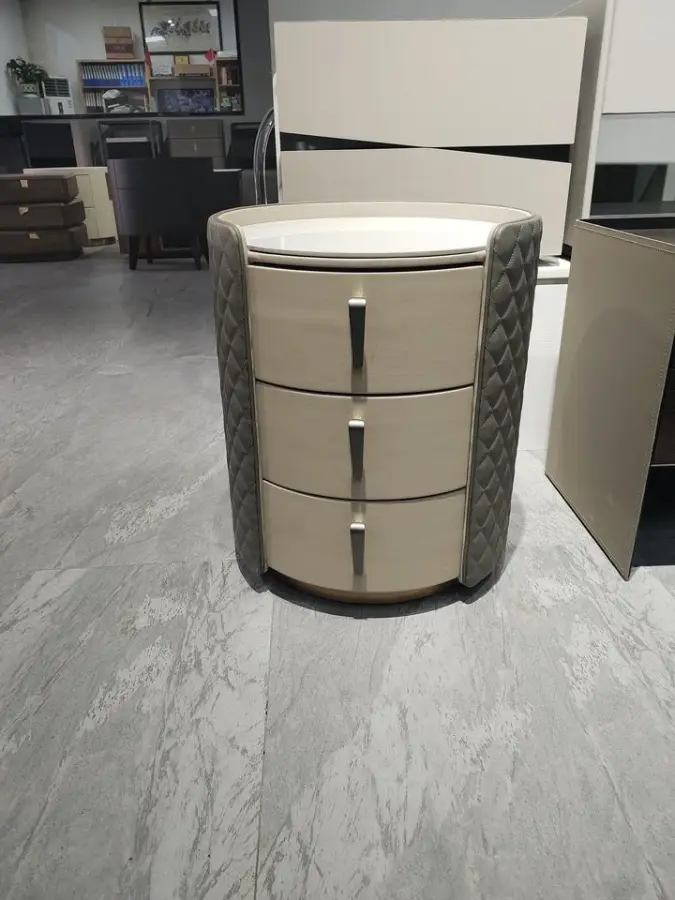 Modern Nightstands Bedroom Side Cabinet with Top Panel Wood Style Home Furniture — image 4