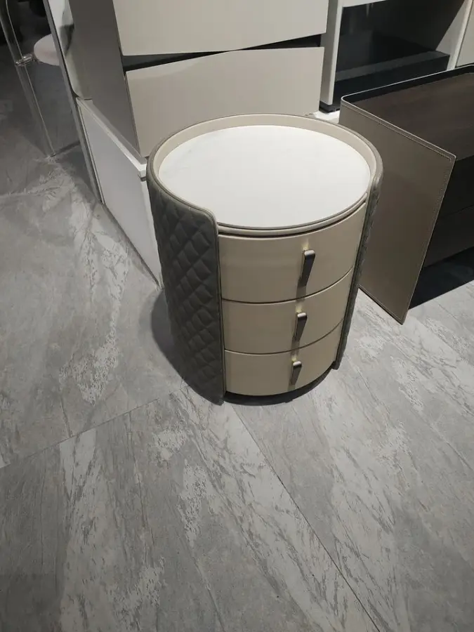 Modern Nightstands Bedroom Side Cabinet with Top Panel Wood Style Home Furniture — image 6