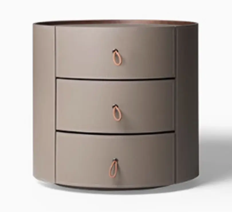 Nordic Modern Design Wood and Multifunctional Nightstand Assembled Bedroom Furniture for Villa Hotels and Bedsides — view 1