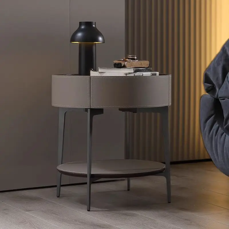 Modern Nightstand with Small Storage Cabinet for Bedroom Apartment Hospital or Bathroom — image 6
