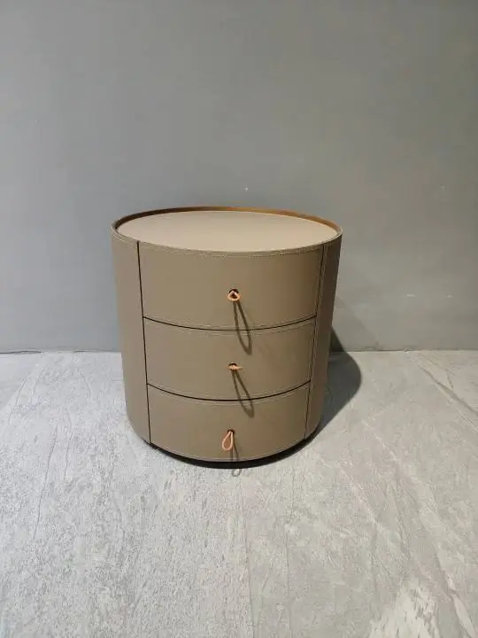 Nordic Modern Design Wood and Multifunctional Nightstand Assembled Bedroom Furniture for Villa Hotels and Bedsides — image 2