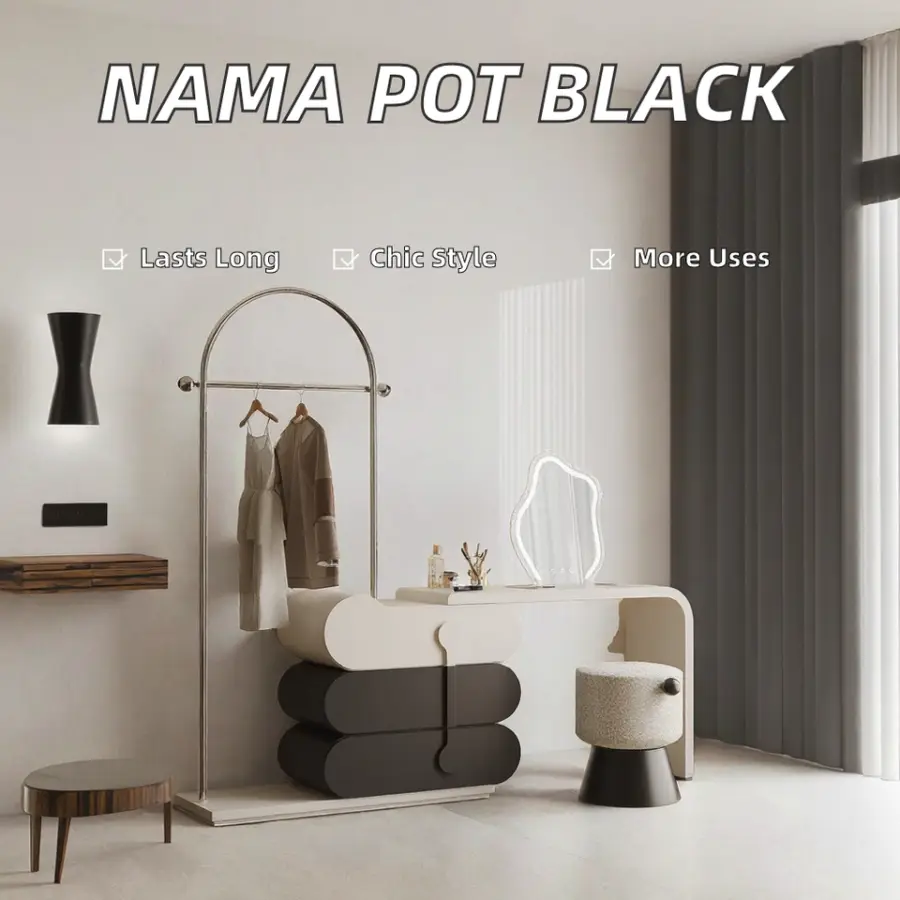 Zylindrisch Nama Modern Design Plastic Floor/Hanging Dressing Table — image 2