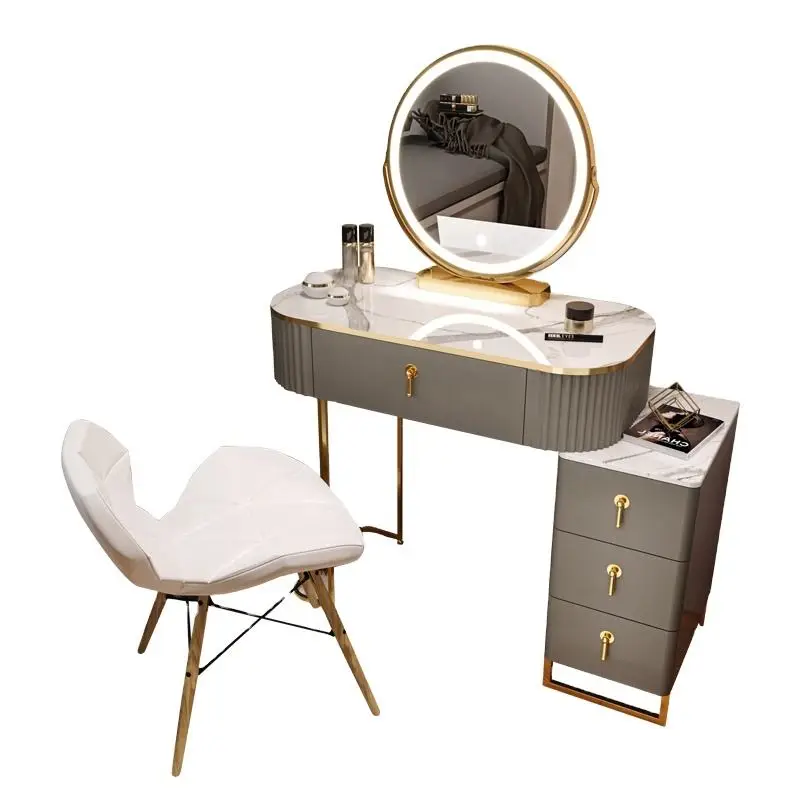 Hot Sale Beautiful White Wooden Storage Makeup Dresser with Mirror Elegant Bedroom Furniture for Vanities — image 2