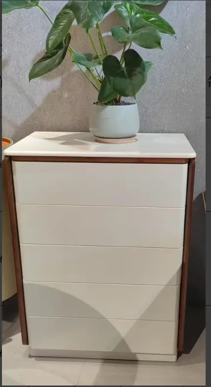Italian Minimalist Solid Wood Bucket Cabinet Multifunctional Modern Simple Bedend Storage for Bedroom Living Makeup Vanities — image 6