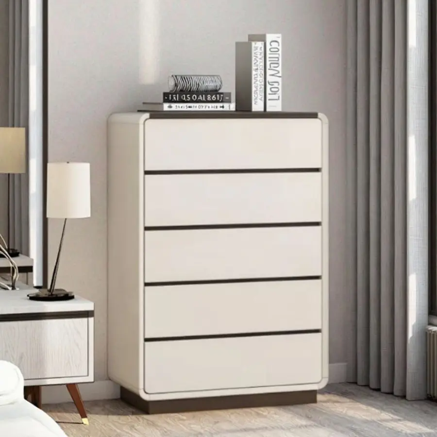 Italian Style Cyber Celebrity Cream Living Room Storage Cabinet Multifunctional Light Luxury Nine Drawers Makeup Vanities — image 2