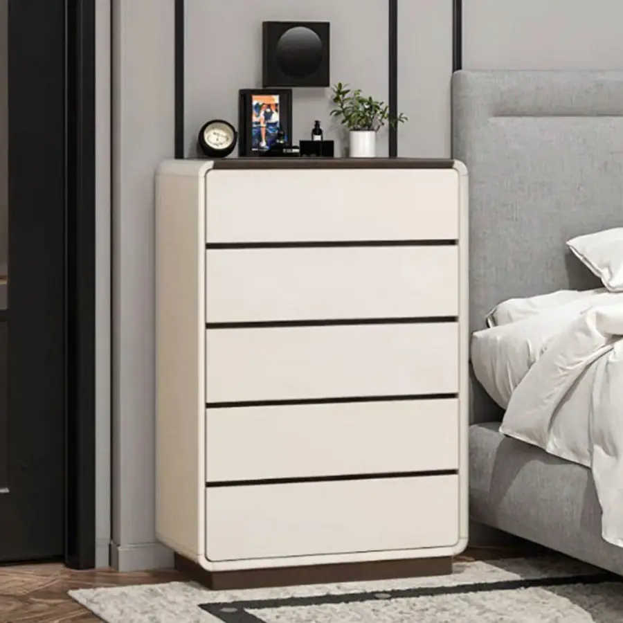 Italian Style Cyber Celebrity Cream Living Room Storage Cabinet Multifunctional Light Luxury Nine Drawers Makeup Vanities — image 4