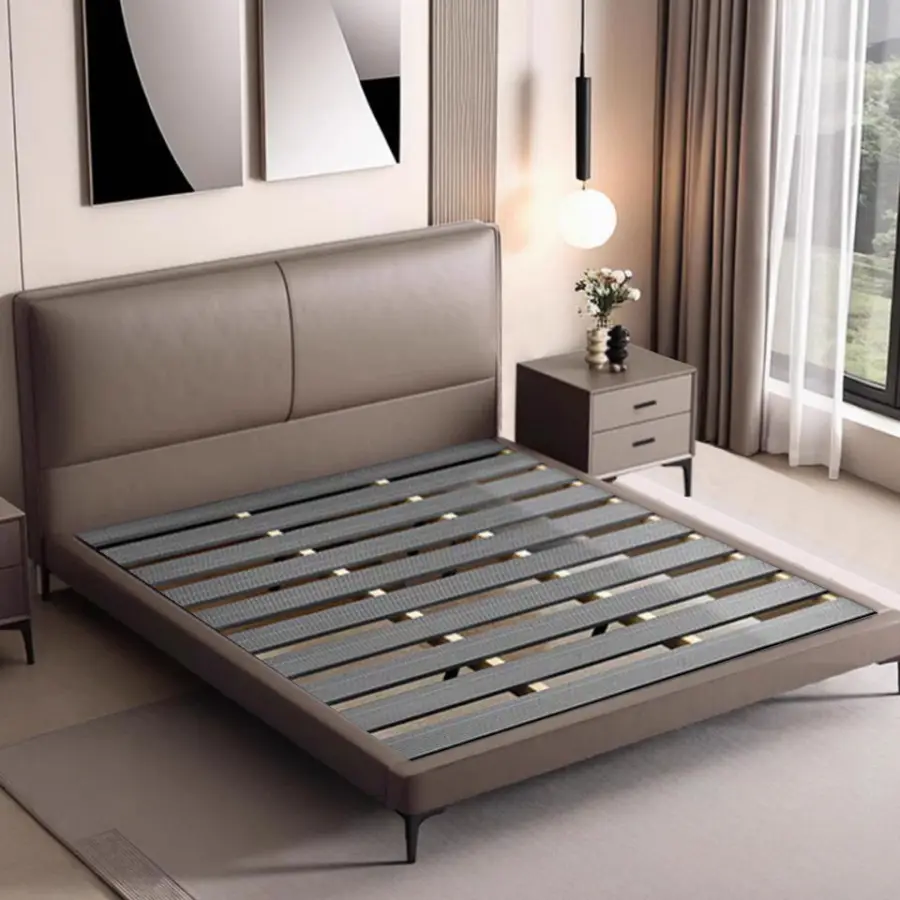 Modern Simple 1.8 Meters Double Soft Bed Up-Holstered Bed with Storage for Small Apartment Master Bedroom for Weddings — image 3