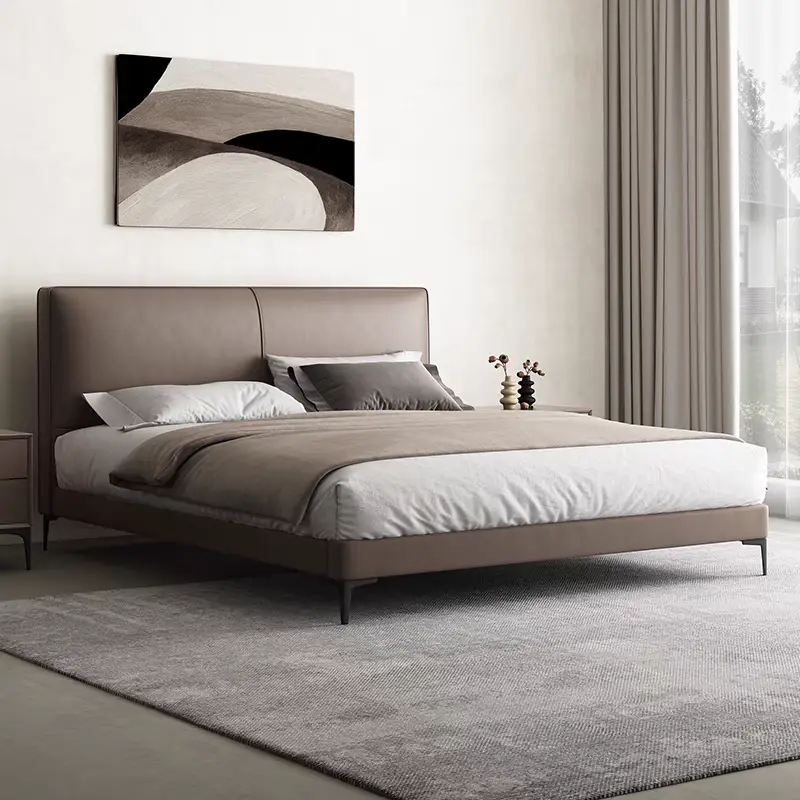 Modern Simple 1.8 Meters Double Soft Bed Up-Holstered Bed with Storage for Small Apartment Master Bedroom for Weddings — image 4
