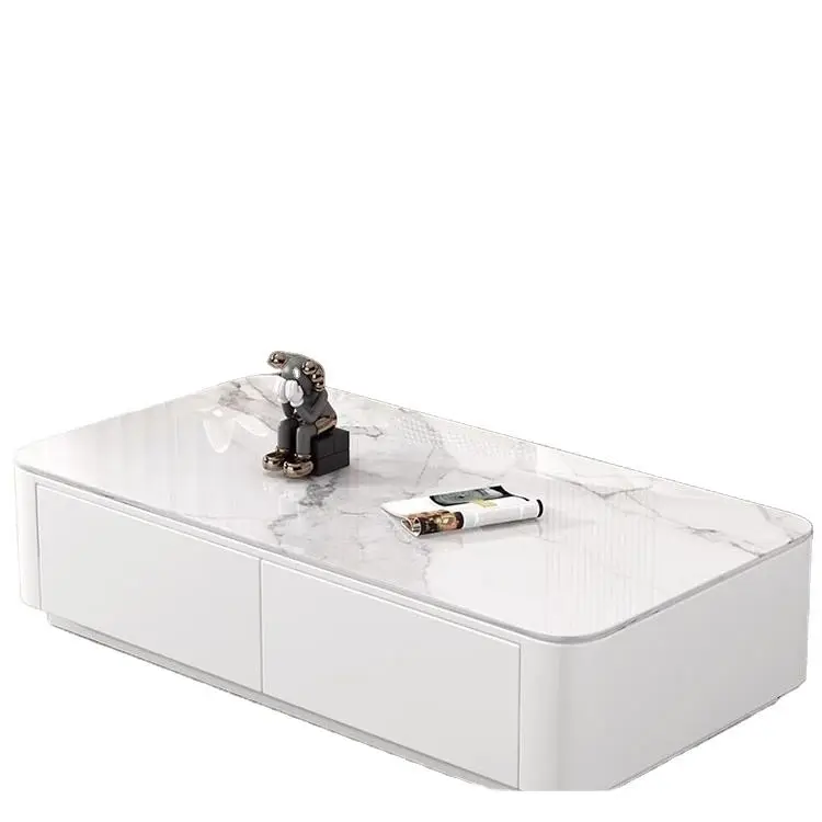 Modern Simple Rock Board TV Cabinet for Home for Small Apartment Coffee Table and TV Stand Combination for Home Furnitur — view 4