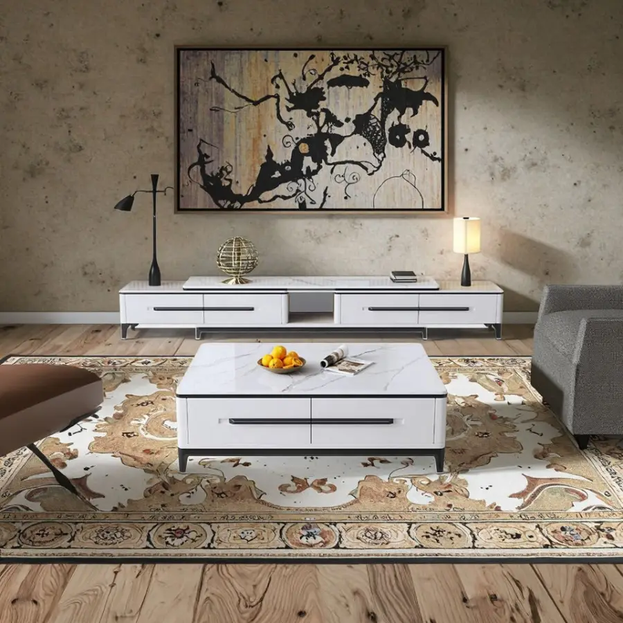 Modern Minimalist Wooden Extendable Foldable Coffee Table with Stylish Design for Home Furniture — image 6