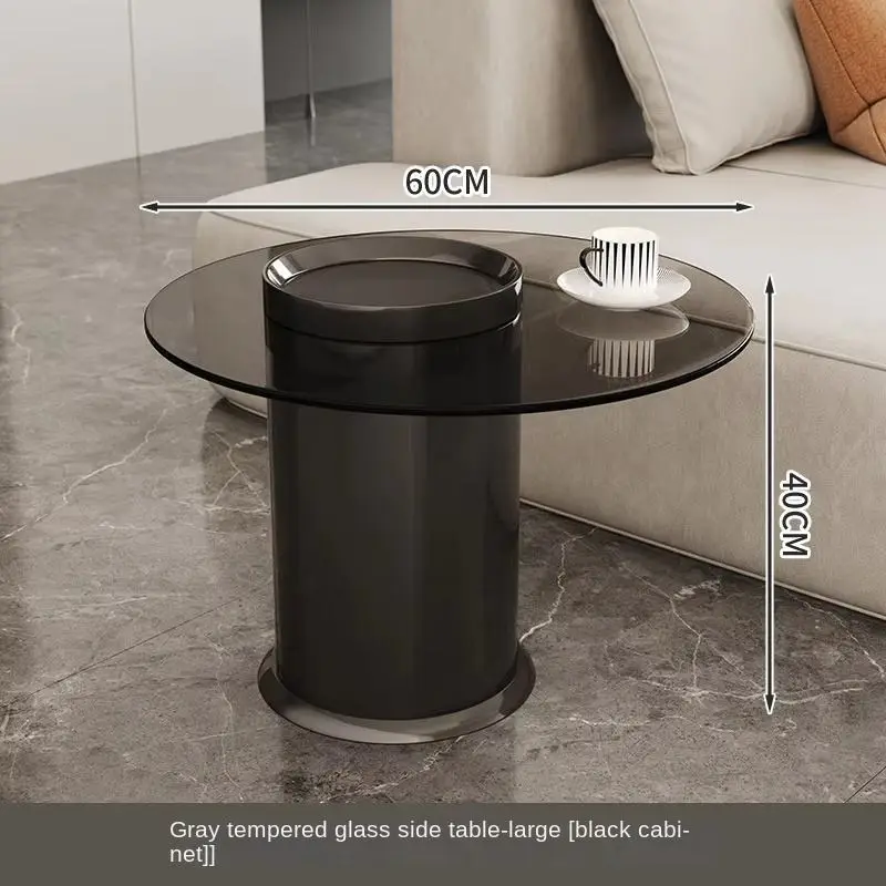 OEM Italian Luxury Modern Durable Wood Nesting Coffee Table Set Hidden Drawer Black White Custom Living Room — image 4