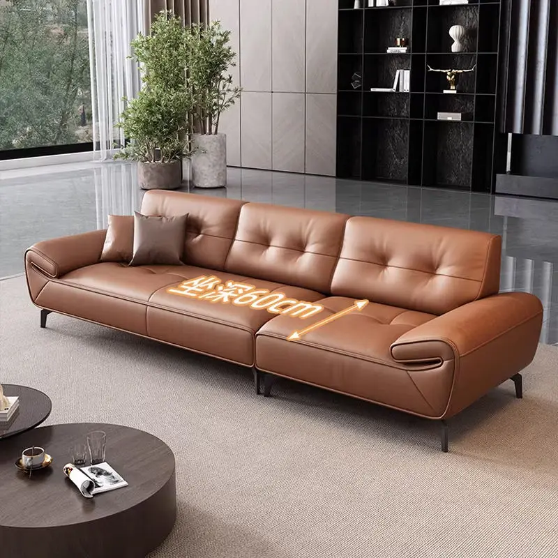 PU Leather Modern and Simple VIP Reception Eco-friendly Durable Casual Negotiation Sectional Office Sofa Set — image 6