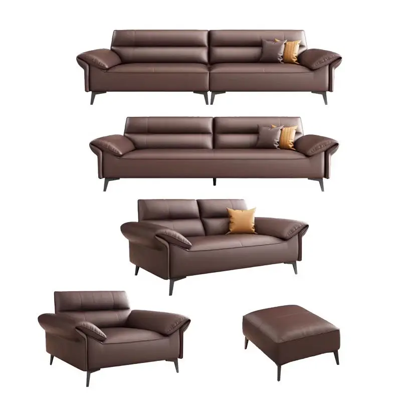 Business Modern Minimalist Eco-Friendly Sectional Reception Meeting Negotiation boss Straight-back Three-seater Sofa Office — image 7
