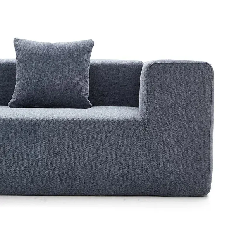 Vacuum Compressed Minimalist Wabi-sabi Style Sectional Square Upholstered Sofa for Small-sized Apartment Fabric Cover Sponge — image 4