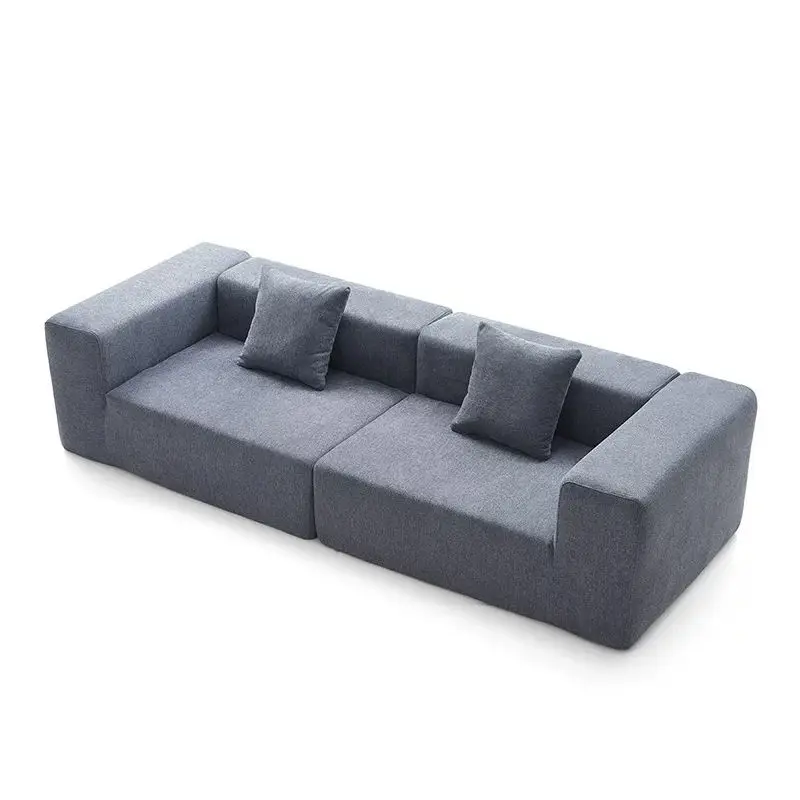 Vacuum Compressed Minimalist Wabi-sabi Style Sectional Square Upholstered Sofa for Small-sized Apartment Fabric Cover Sponge — image 5