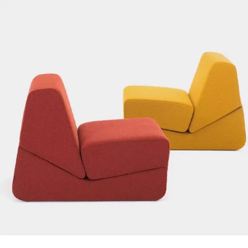 Modern Reclining Foldable Single-Person Multi-Functional Durable Eco-Friendly Sponge Fabric Sofa Removable Cover Modular Design — image 2
