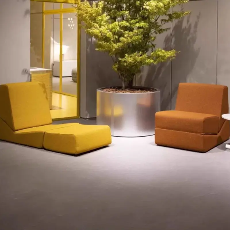 Modern Reclining Foldable Single-Person Multi-Functional Durable Eco-Friendly Sponge Fabric Sofa Removable Cover Modular Design — image 3