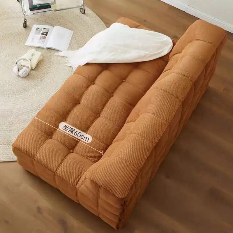 Square Hook Small-sized Living Room Sponge Durable Fabric Eco-Friendly Vacuum Compression Roll Package Sectional One Seat Sofa — image 3