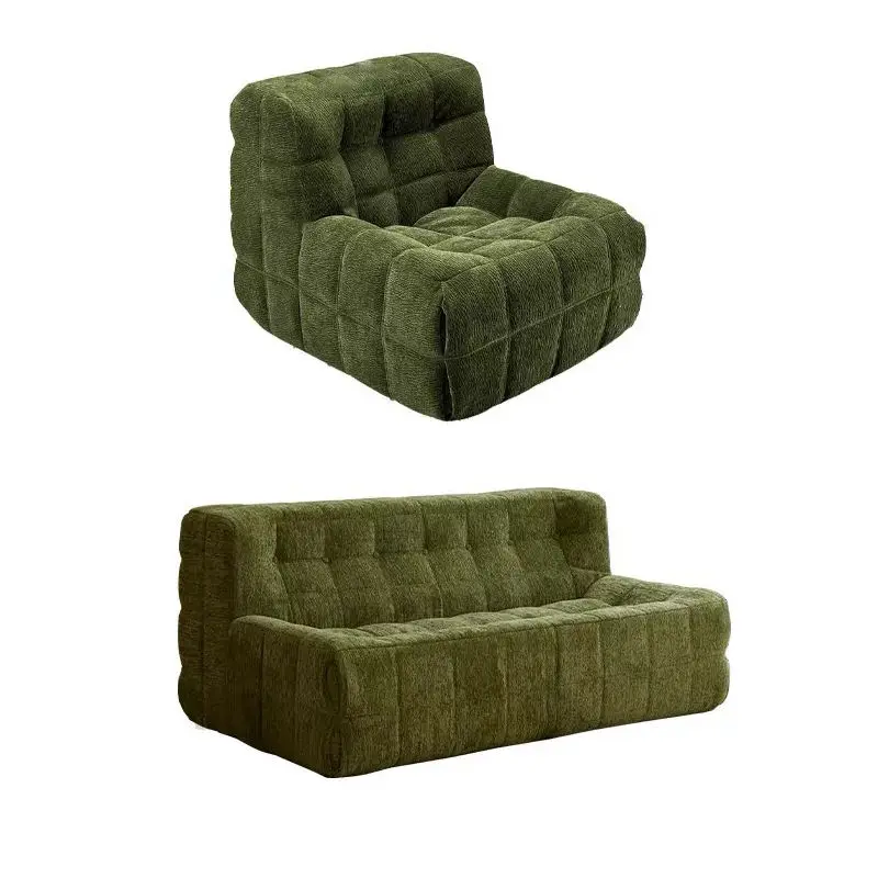 Square Hook Small-sized Living Room Sponge Durable Fabric Eco-Friendly Vacuum Compression Roll Package Sectional One Seat Sofa — image 6
