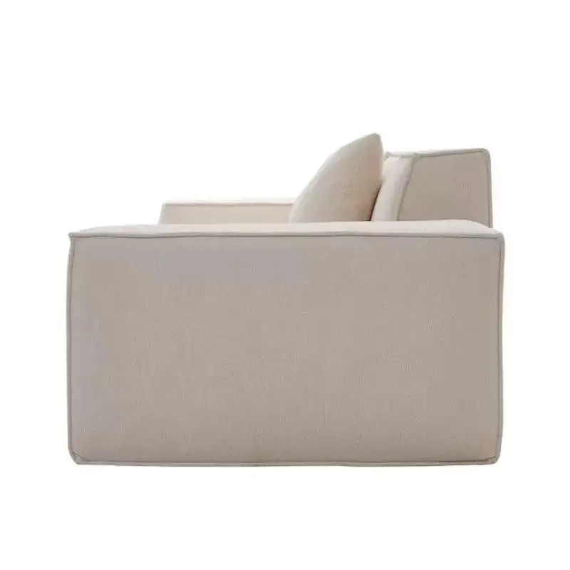 Cream Style Square Sectional Fabric Sofa Set for Living Room Eco-Friendly Durable Sponge Filled — image 3