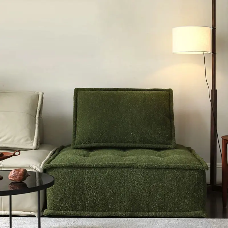 Modern Living Room Sofa Set-Adjustable Sponge-Filled Fabric Sofa with Removable Cover for Small Apartments — image 2