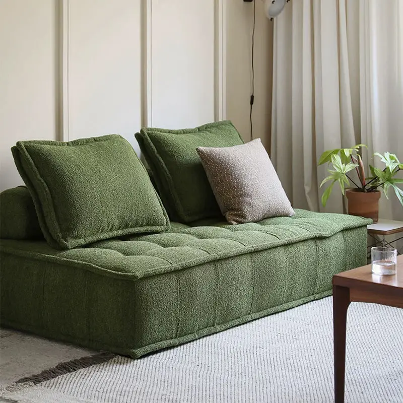 Modern Living Room Sofa Set-Adjustable Sponge-Filled Fabric Sofa with Removable Cover for Small Apartments — image 3
