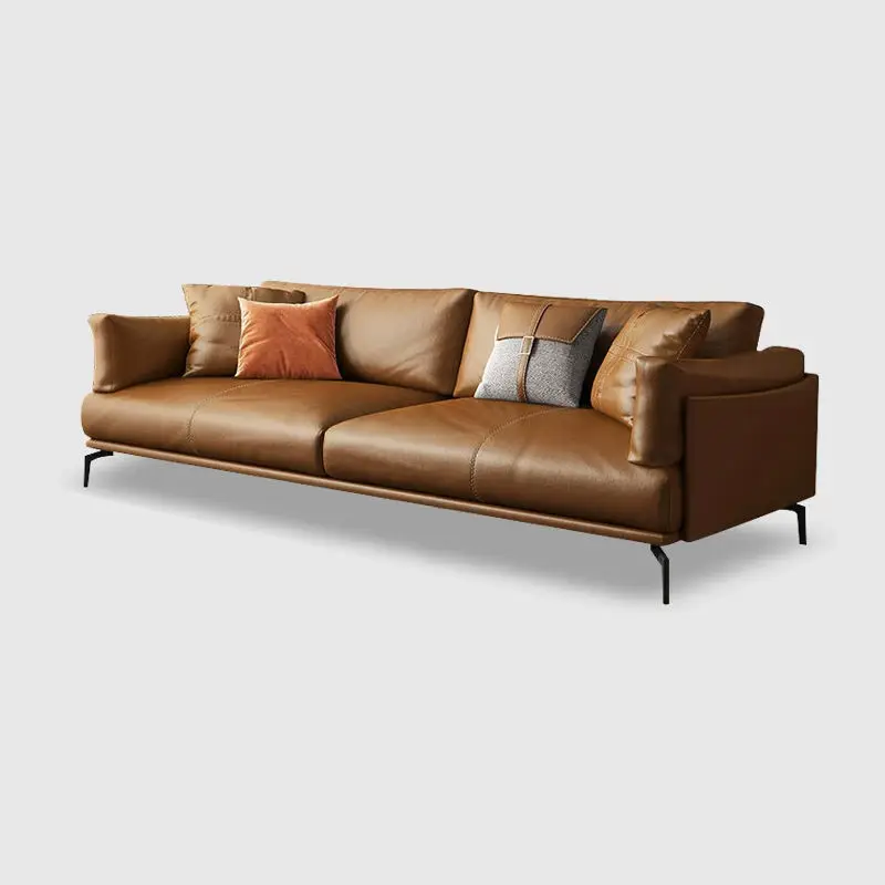 Simple Modern Eco-Friendly Durable Business Reception Meeting High-Density Sponge PU Leather Sectional Three-person Office Sofa — image 6