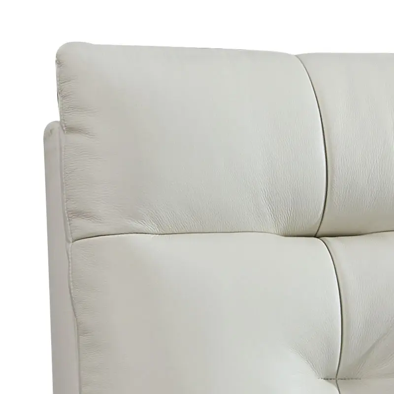 Modern Eco-Friendly Soft Bed High-Density Genuine Leather Upholstery Full Size Foldable Bedroom Furniture for Home Interiors — image 2