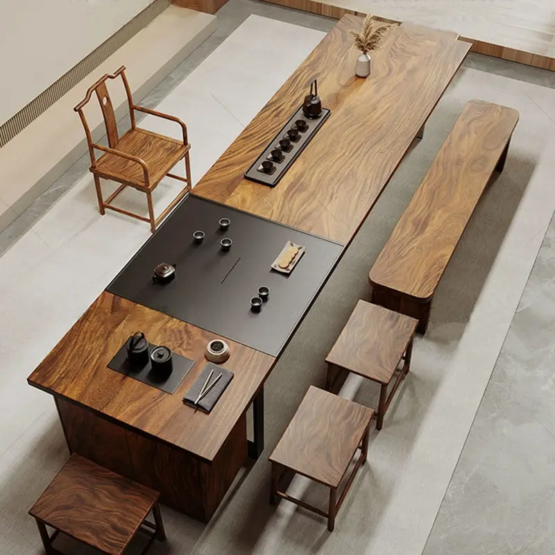 Modern Solid Wood Extendable Desk with New Design for Commercial Office Use — image 3