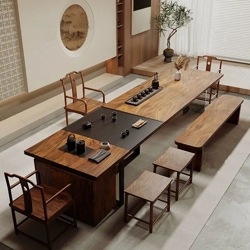 Modern Solid Wood Extendable Desk with New Design for Commercial Office Use — image 5