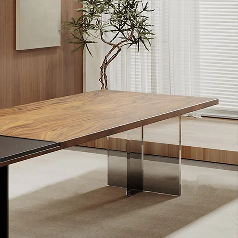 Modern Solid Wood Extendable Desk with New Design for Commercial Office Use — image 7