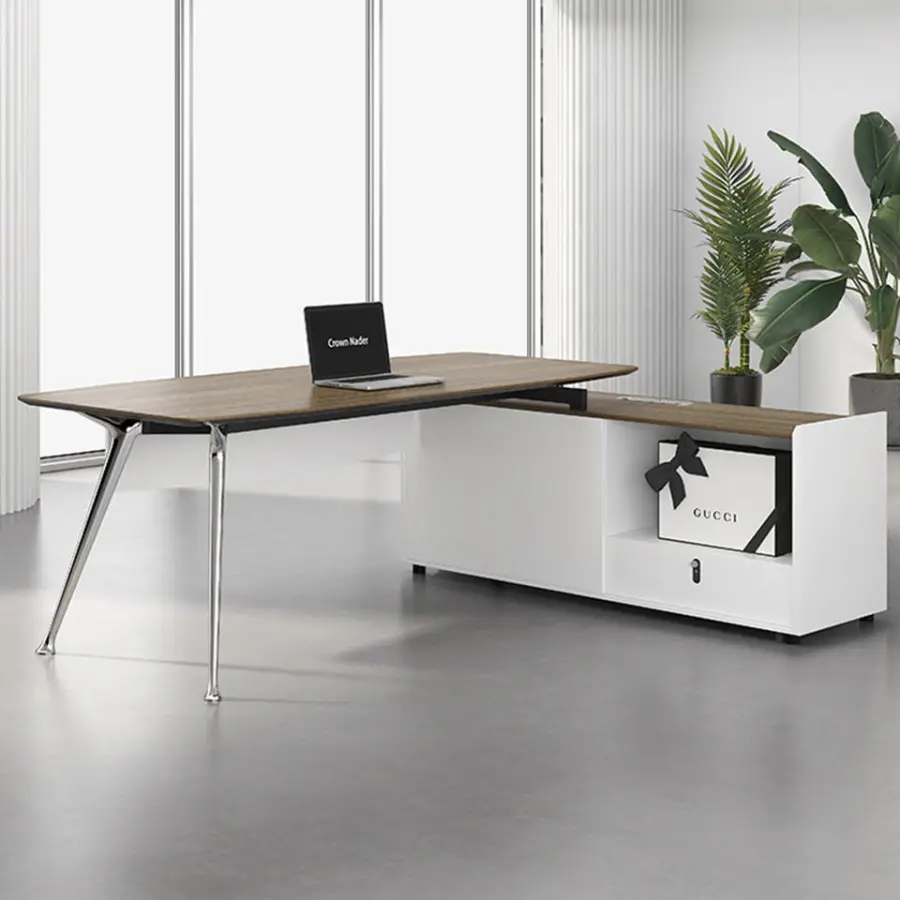 Simple and Modern President Table Single Office Furniture Executive Table Manager Desk Chair — image 4