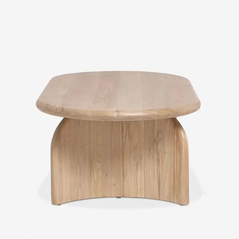 Nordic Creative Coffee Table Oak Solid Wood Combination Round Coffee Table Living Room Simple Small Apartment Tea Table — image 5