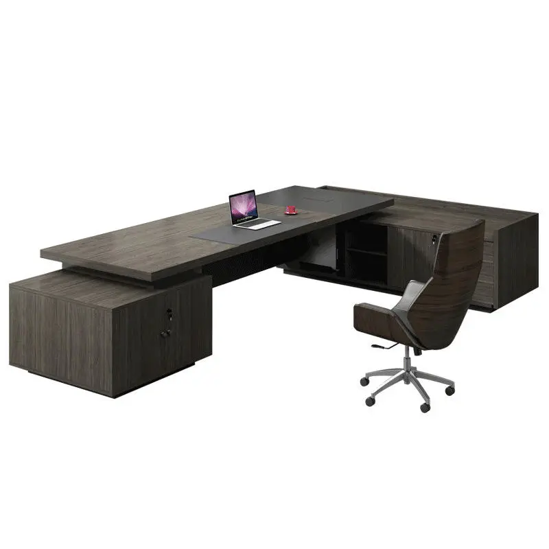 Boss Desk Simple Modern President Executive Desk Company L-shaped Office Desk and Chair Combination Office Furniture — image 6