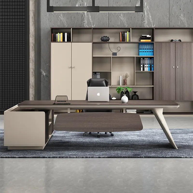 Competitive Price Hot Sell Photos of l Shaped boss Modern Director Office Table Design — image 4