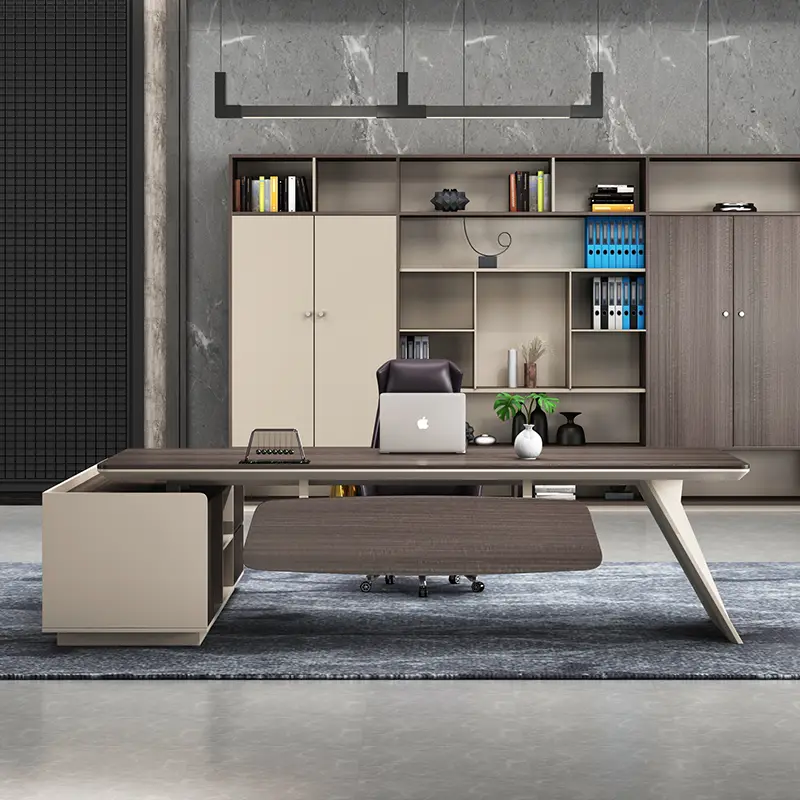 Competitive Price Hot Sell Photos of l Shaped boss Modern Director Office Table Design — image 7