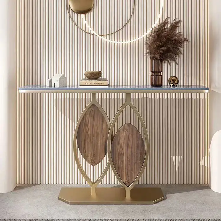 Living Room Porch Table Internet Celebrity Italian Rock Slab Porch Rack Creative Luxury Minimalist Style Cabinet — view 1