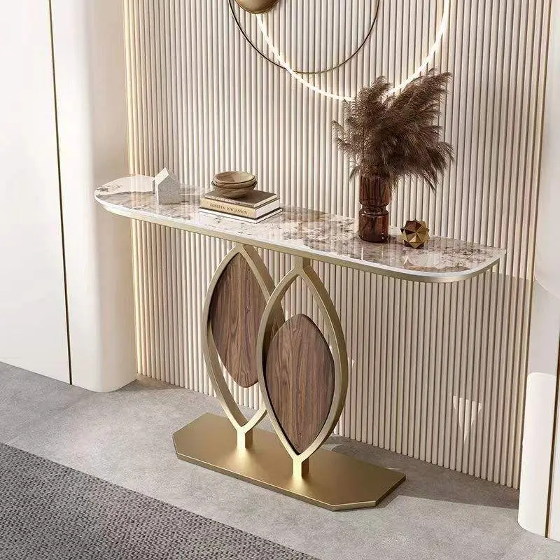 Living Room Porch Table Internet Celebrity Italian Rock Slab Porch Rack Creative Luxury Minimalist Style Cabinet — view 2