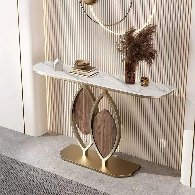 Living Room Porch Table Internet Celebrity Italian Rock Slab Porch Rack Creative Luxury Minimalist Style Cabinet — view 4