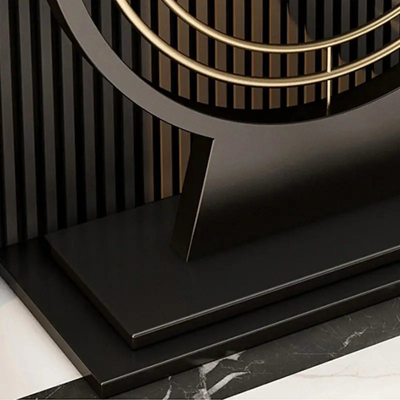 Light Luxury Nordic Golden Porch Table, Modern Minimalist Entry Cabinet, Entrance and Wall End Viewing Platform — image 6