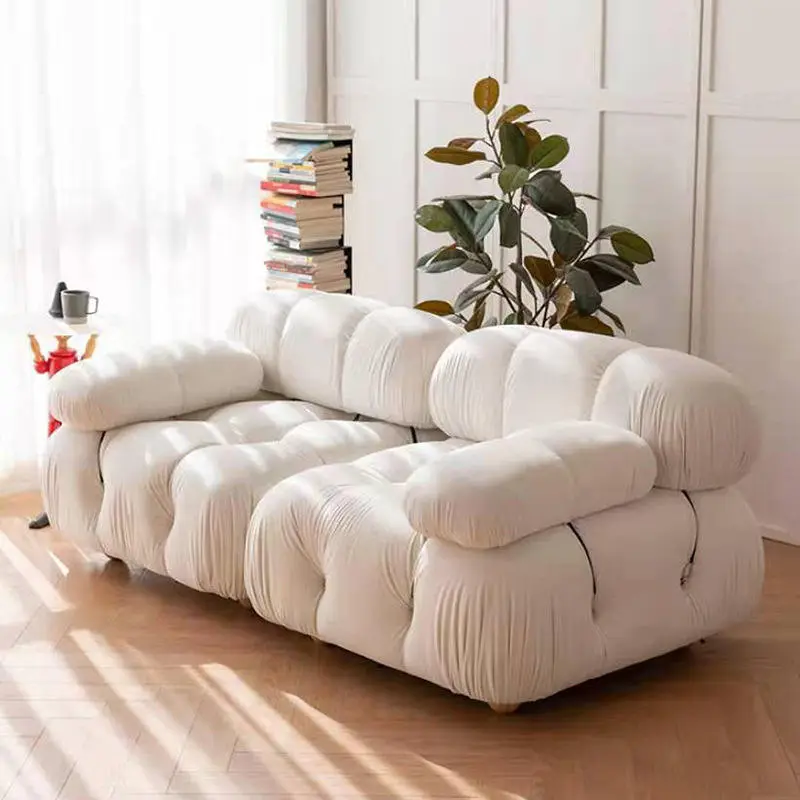 Luxury Living Room Furniture Fabric Mario Tufted L Shape Sofas — image 2