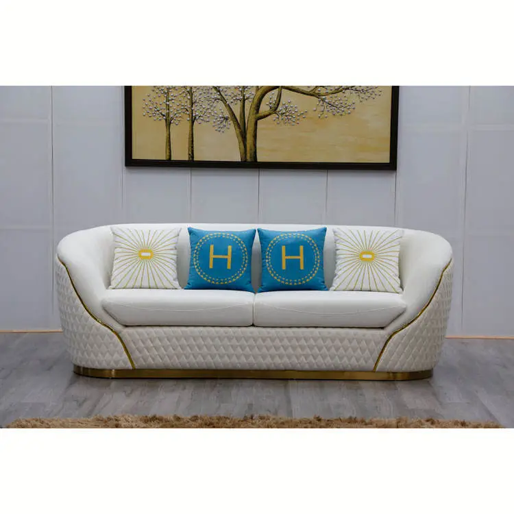 Whole Sale Factory Price Unique Modern Customized Luxury Leather Velvet Couch Living Room Sofa — view 1