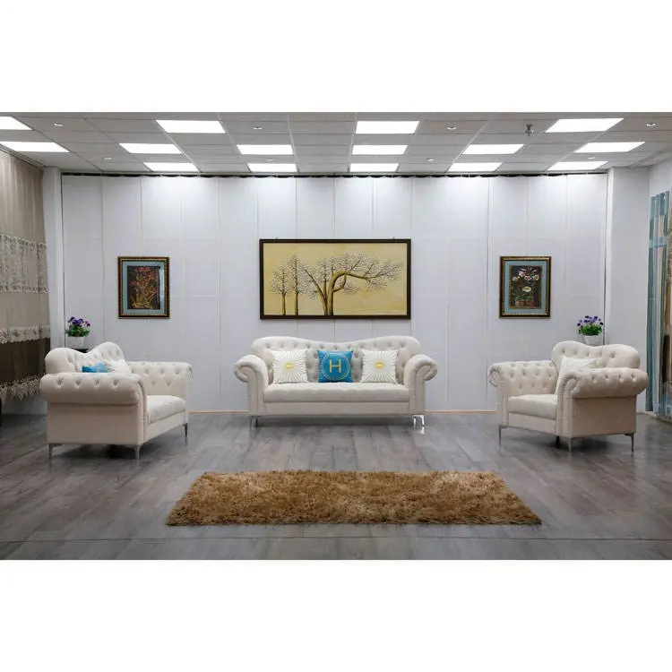 Cheap Price Italian Unique Fashionable Living Room Sofa Couch 3 Seat Lounge — view 1