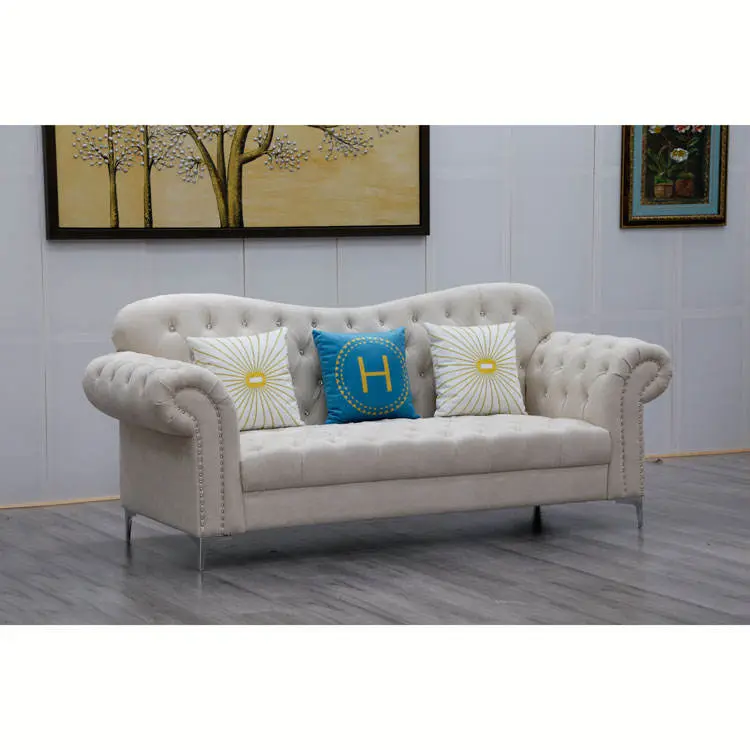 Cheap Price Italian Unique Fashionable Living Room Sofa Couch 3 Seat Lounge — view 2