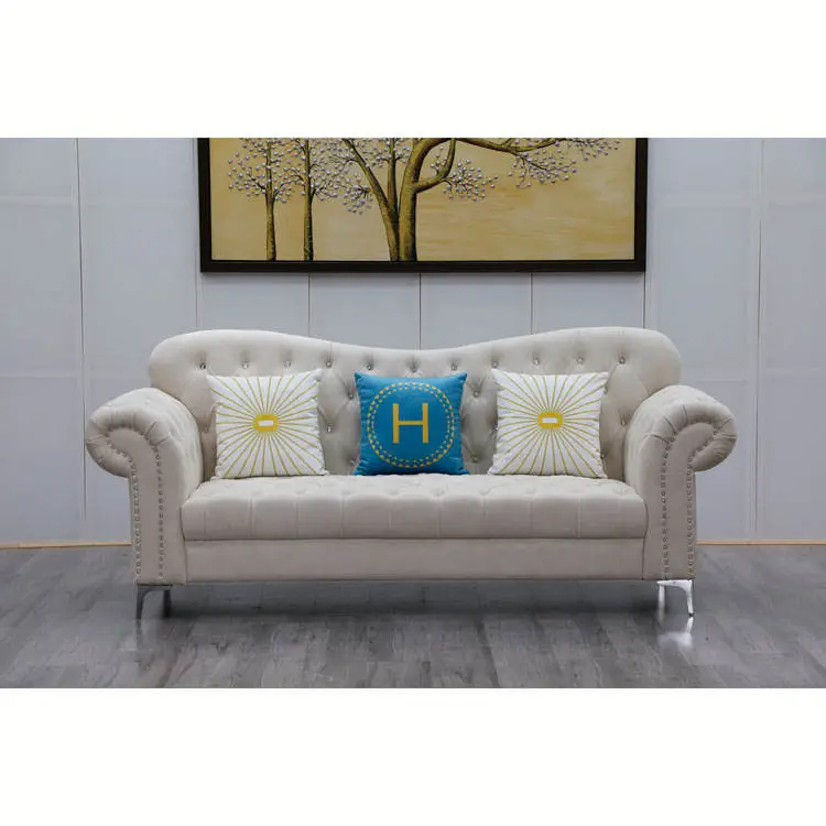 Cheap Price Italian Unique Fashionable Living Room Sofa Couch 3 Seat Lounge — view 4