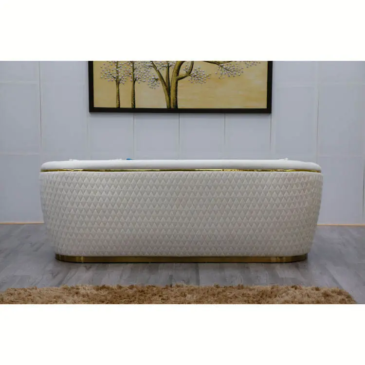 Whole Sale Factory Price Unique Modern Customized Luxury Leather Velvet Couch Living Room Sofa — image 5