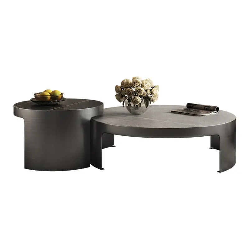 Modern Luxury Marble Round Coffee Tables — view 1