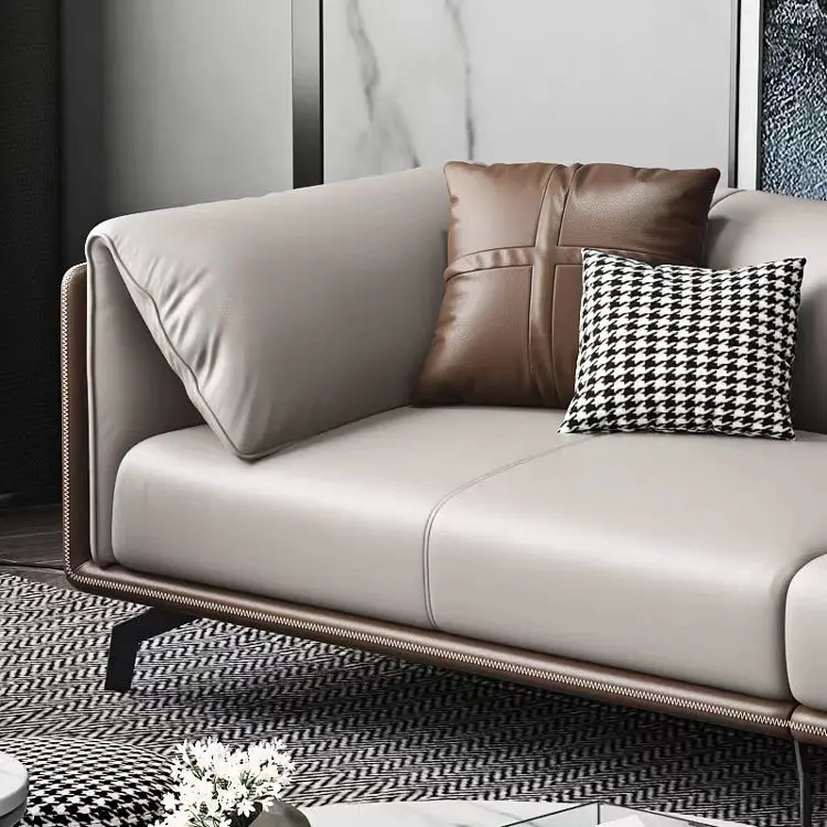 Factory Price Modern Living Room Furniture L Shape Couch Fashionable Unique Sofa Sets — view 3